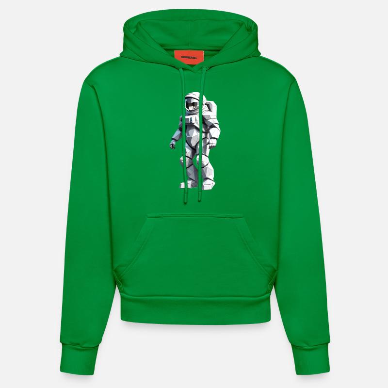 Astronaute - Profession Design Sticker - Sweat à capuche bio ajusté fabriqué en UE - City Green