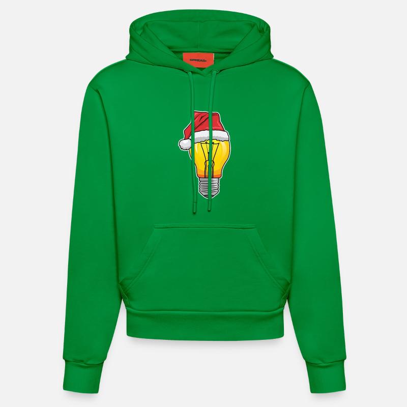 Noël électricien - Sweat à capuche bio ajusté fabriqué en UE - City Green