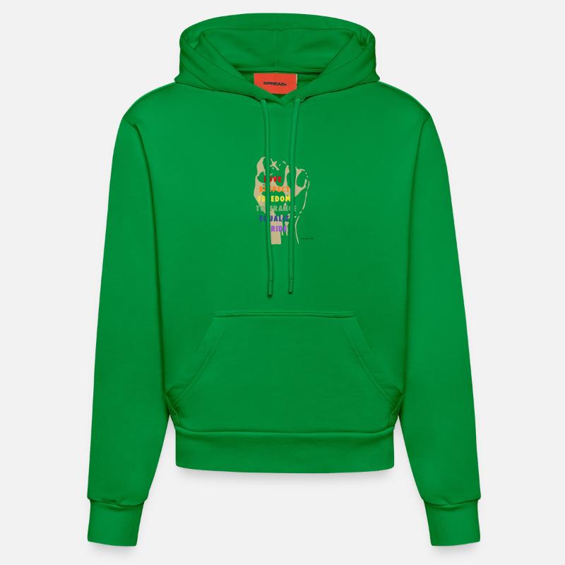 Force et respect - Sweat à capuche bio ajusté fabriqué en UE - City Green