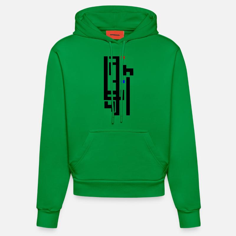 arabe - Sweat à capuche bio ajusté fabriqué en UE - City Green