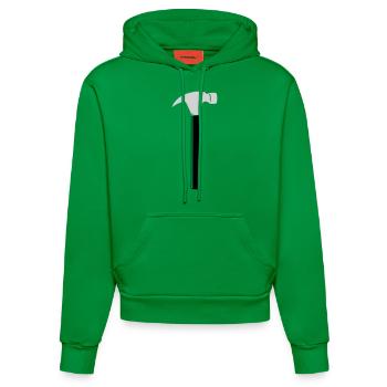 Tool Hammer - Organic Fitted Hoodie Made in EU - City Green - Front