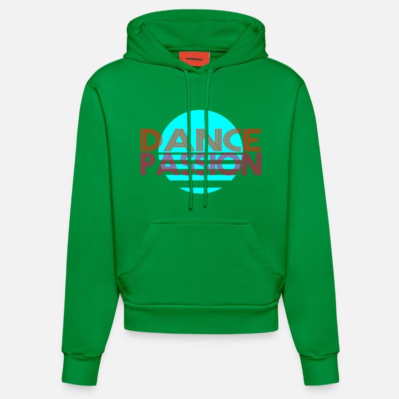 Dance - Sweat à capuche bio ajusté fabriqué en UE - City Green