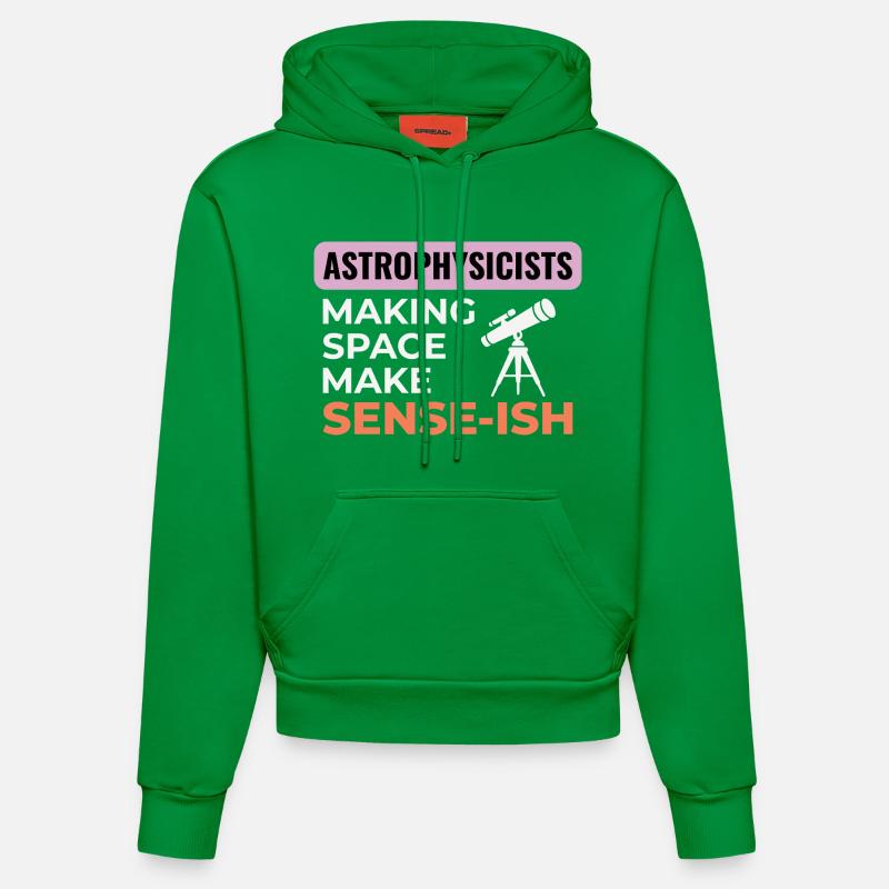 Science de l’espace Humour Design - Sweat à capuche bio ajusté fabriqué en UE - City Green