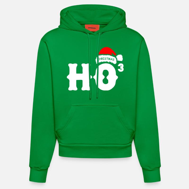 HoHoHo Noël - Sweat à capuche bio ajusté fabriqué en UE - City Green