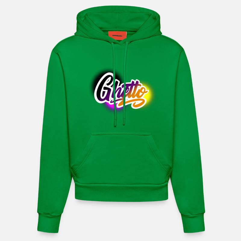 ghetto - Sweat à capuche bio ajusté fabriqué en UE - City Green