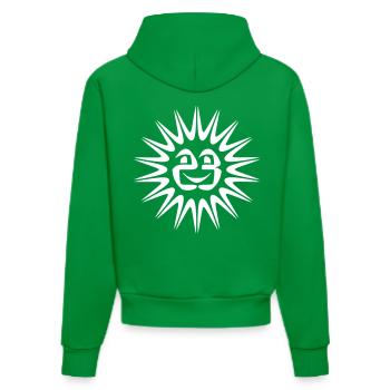 soleil tekno 23 - Sweat à capuche bio ajusté fabriqué en UE - City Green - Dos