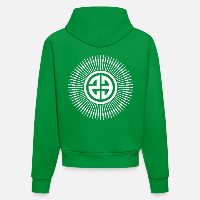 tekno 23 - Sweat à capuche bio ajusté fabriqué en UE - City Green