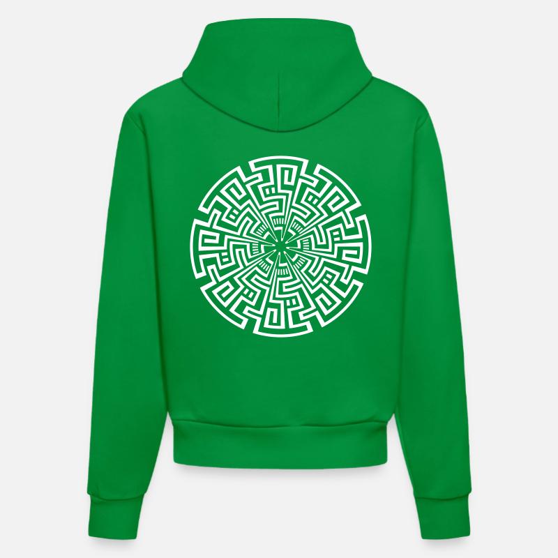 Tekno 23 Spiral - Sweat à capuche bio ajusté fabriqué en UE - City Green