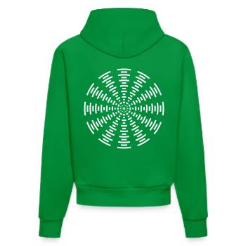 Tekno Spirale 23 - Organic Fitted Hoodie Made in EU - City Green - Hinten
