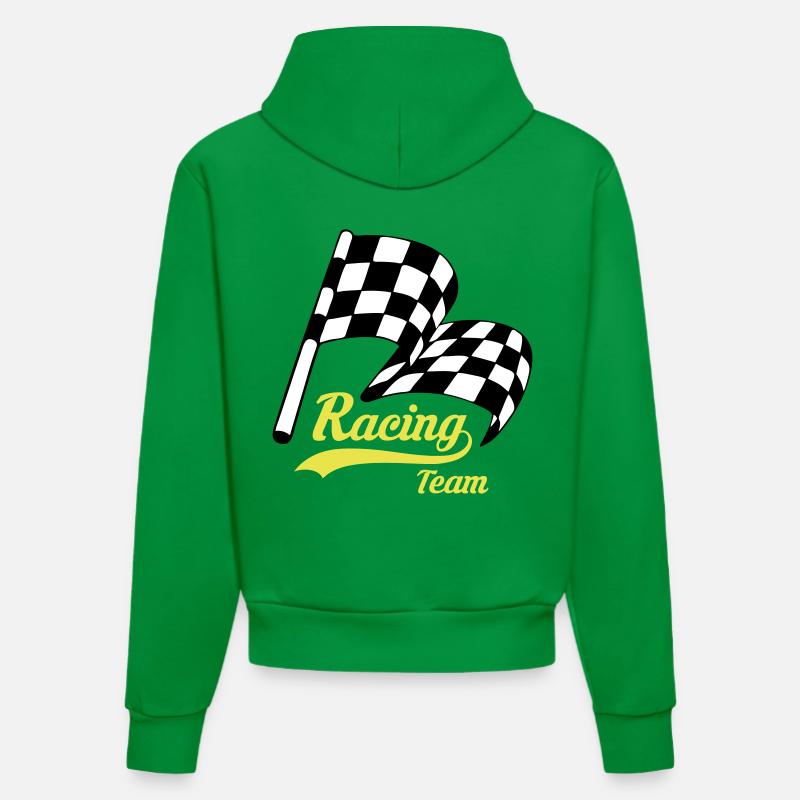 Racing Team 06 - Sweat à capuche bio ajusté fabriqué en UE - City Green