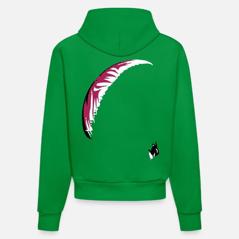 Paraglider - Sweat à capuche bio ajusté fabriqué en UE - City Green