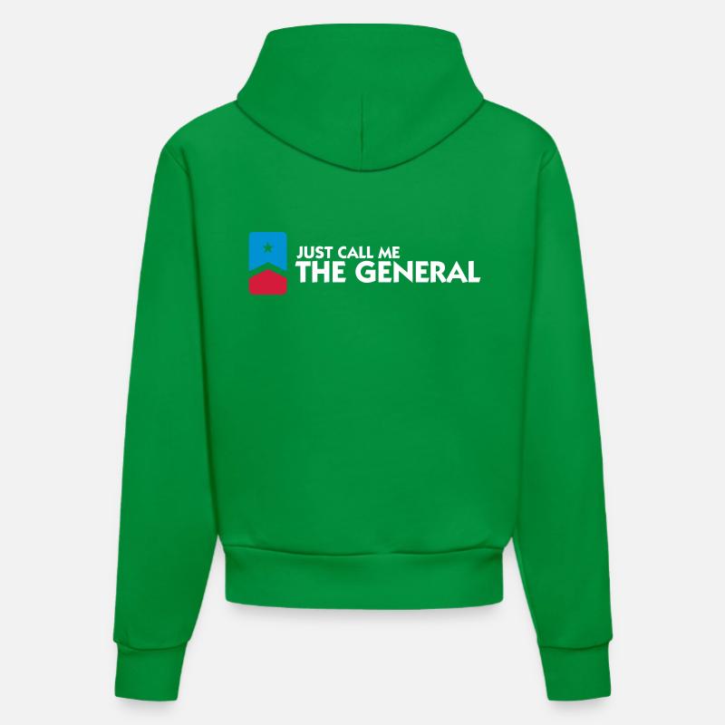 Appelez-moi au général - Sweat à capuche bio ajusté fabriqué en UE - City Green