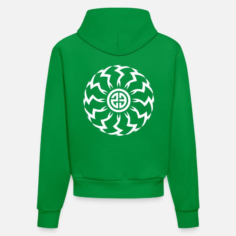 Tekno 23 Spiral - Sweat à capuche bio ajusté fabriqué en UE - City Green