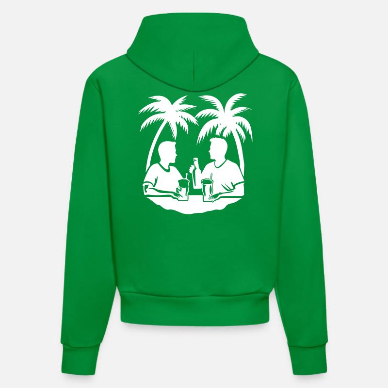 L’équipe de Palm Tree Holiday - Sweat à capuche bio ajusté fabriqué en UE - City Green
