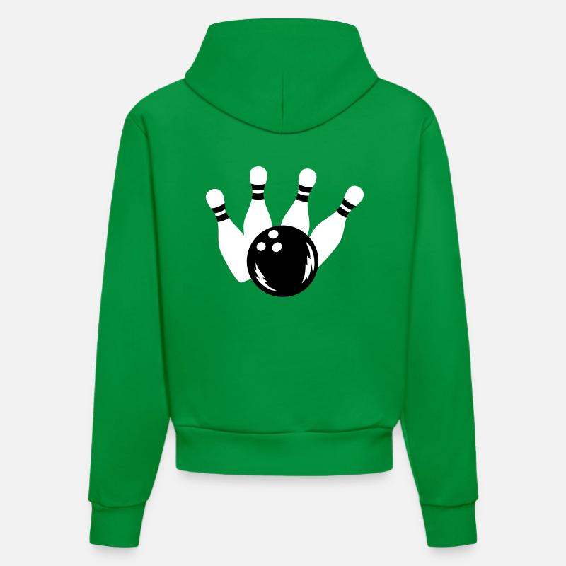 Bowling - Sweat à capuche bio ajusté fabriqué en UE - City Green