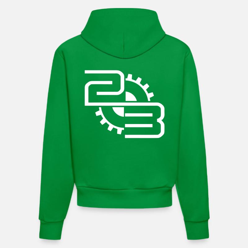 tekno 23 - Sweat à capuche bio ajusté fabriqué en UE - City Green