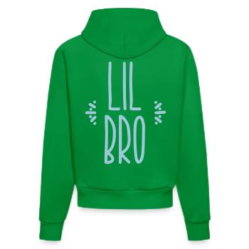 lil bro - Organic Fitted Hoodie Made in EU - City Green - Hinten