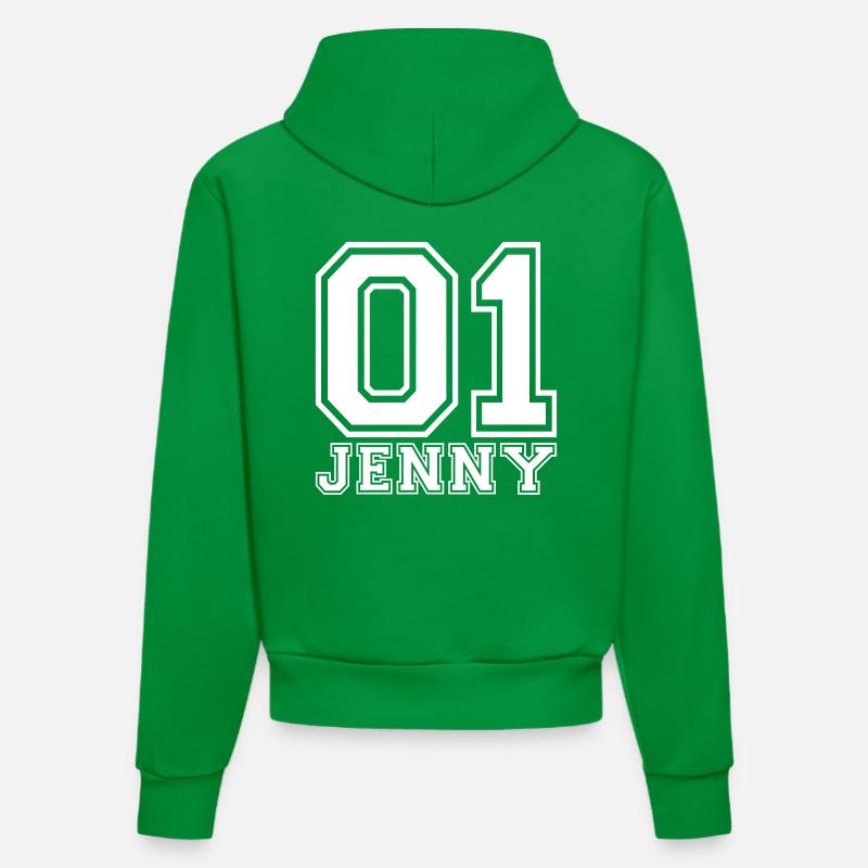 Jenny - Nom - Sweat à capuche bio ajusté fabriqué en UE - City Green