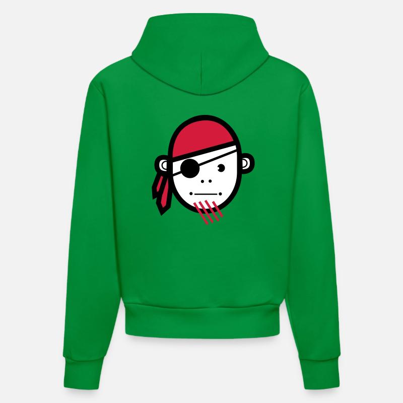 Pirate - Sweat à capuche bio ajusté fabriqué en UE - City Green
