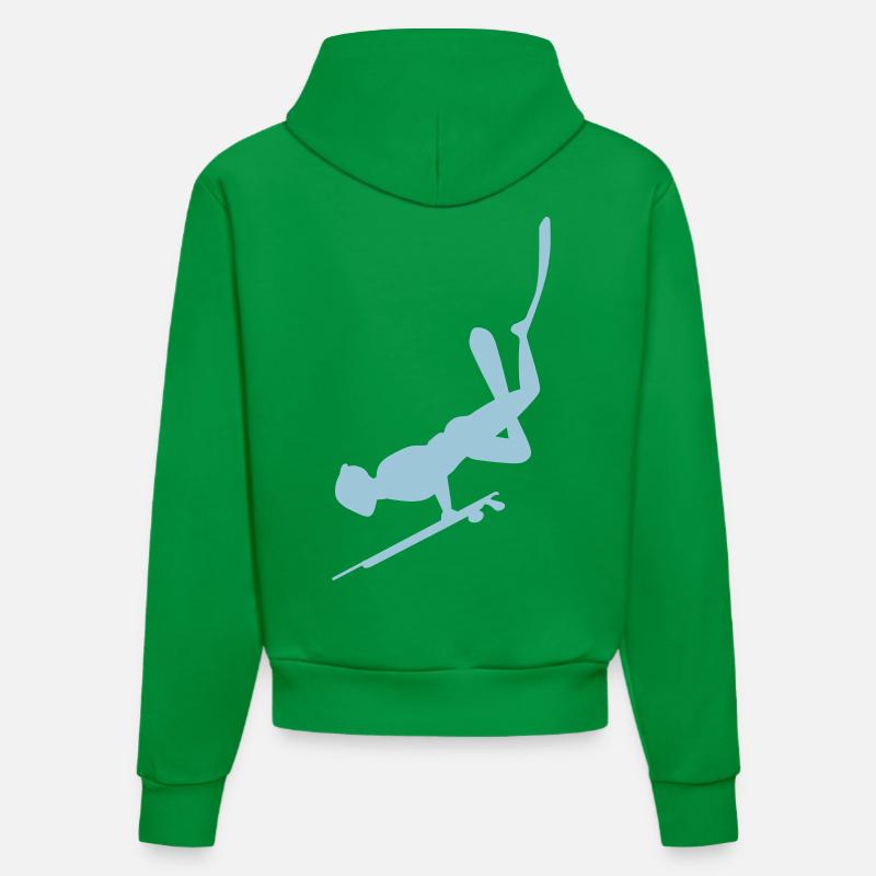 Chasseur sous-marin - Sweat à capuche bio ajusté fabriqué en UE - City Green