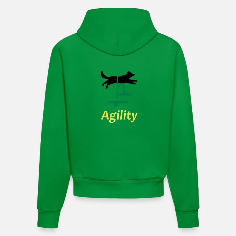 Agility 1 - Sweat à capuche bio ajusté fabriqué en UE - City Green