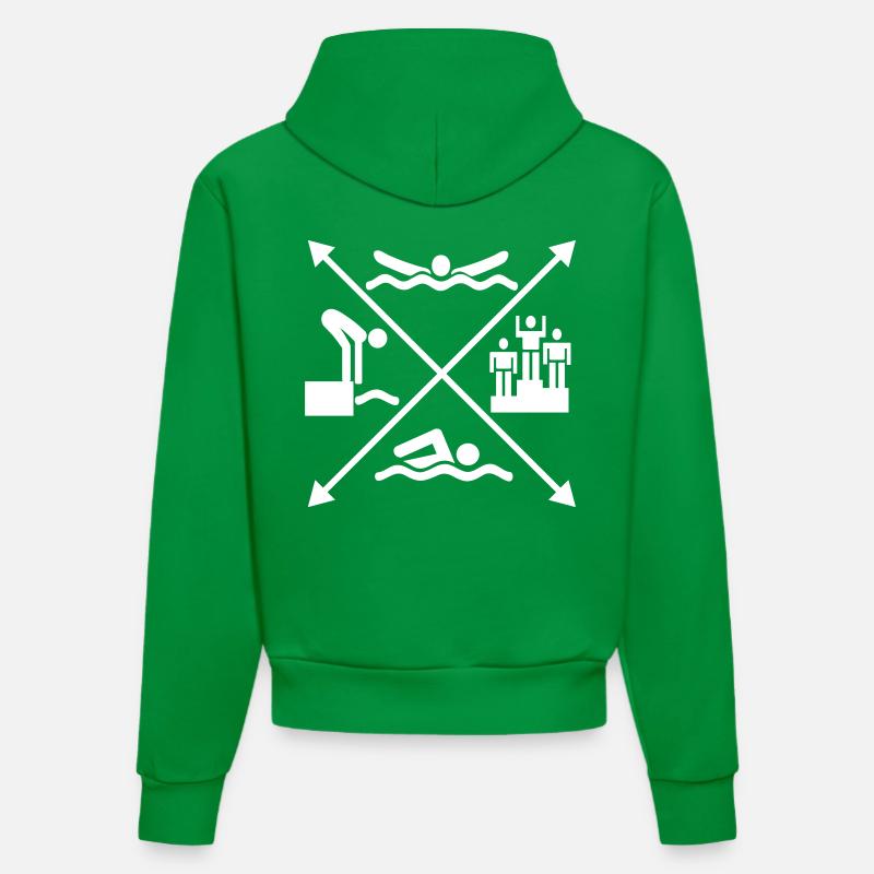 nager - Sweat à capuche bio ajusté fabriqué en UE - City Green