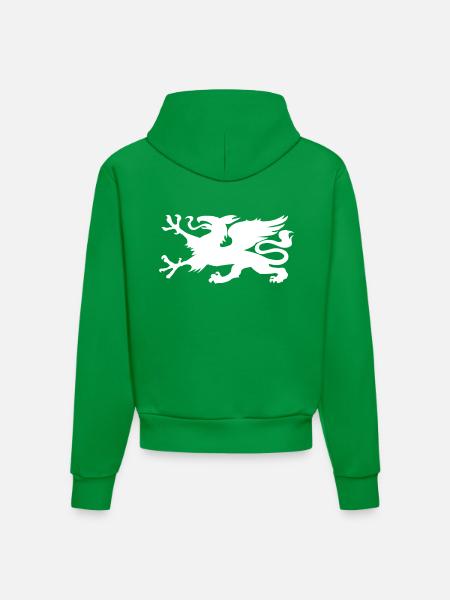 HRO Greif - Organic Fitted Hoodie Made in EU - City Green