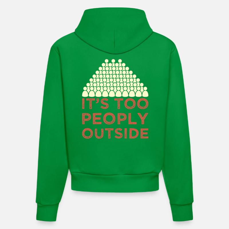 Introverti - Sweat à capuche bio ajusté fabriqué en UE - City Green