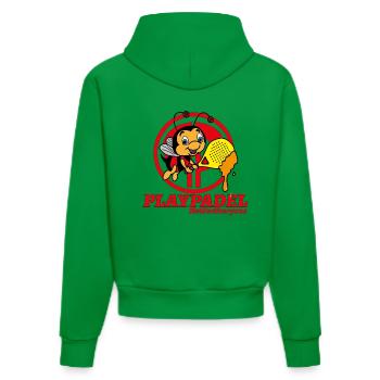 Ape Padel Exclusive - Organic Fitted Hoodie Made in EU - City Green - Back