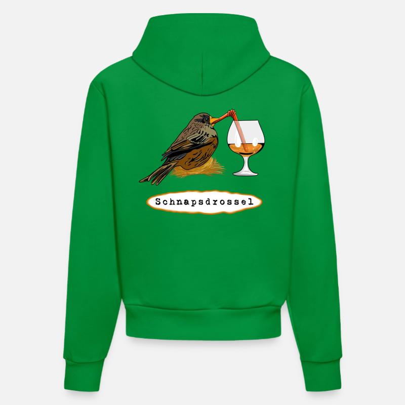 Stößchen ! Boozer - Sweat à capuche bio ajusté fabriqué en UE - City Green