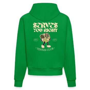 À VOTRE SERVICE CLUB DE TENNIS - Sweat à capuche bio ajusté fabriqué en UE - City Green - Dos