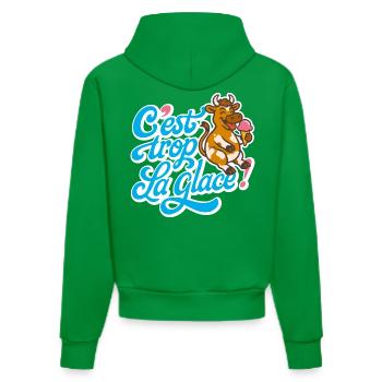 C'est trop la glace ! - Sweat à capuche bio ajusté fabriqué en UE - City Green - Dos