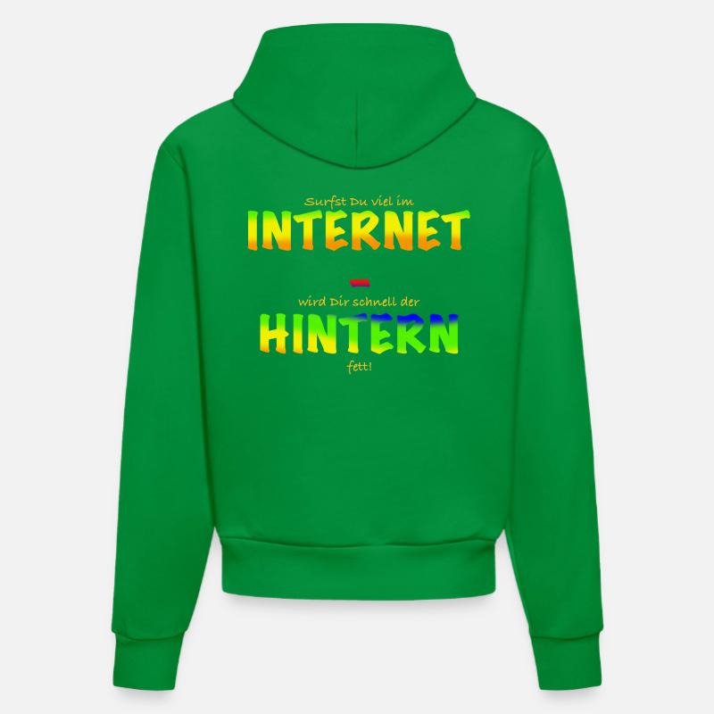 Cul d’Internet - Sweat à capuche bio ajusté fabriqué en UE - City Green