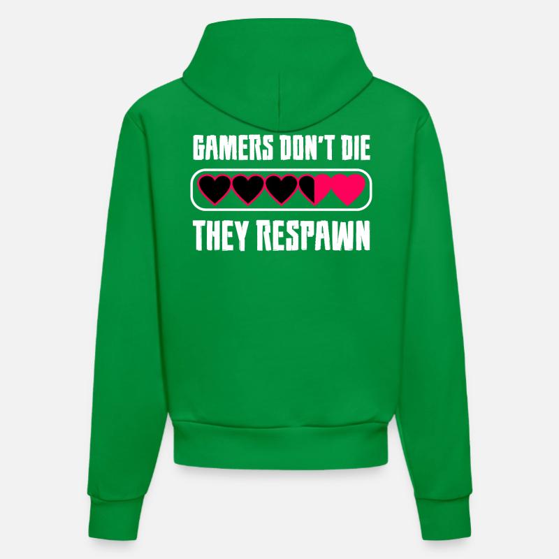 Message du cœur du joueur - Sweat à capuche bio ajusté fabriqué en UE - City Green