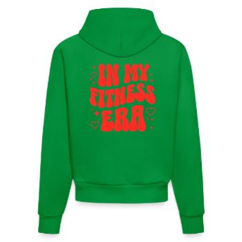 Fitness Girl Gym Motivation Sport Entraînement - Sweat à capuche bio ajusté fabriqué en UE - City Green - Dos