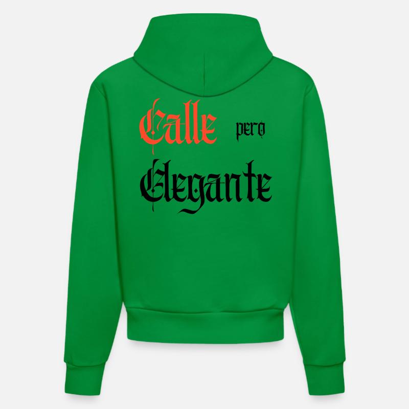 Calle Pero Elegante - Sweat à capuche bio ajusté fabriqué en UE - City Green