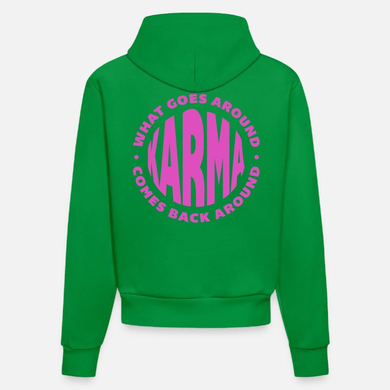 karma - Sweat à capuche bio ajusté fabriqué en UE - City Green