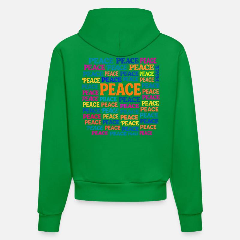 Paix - Sweat à capuche bio ajusté fabriqué en UE - City Green