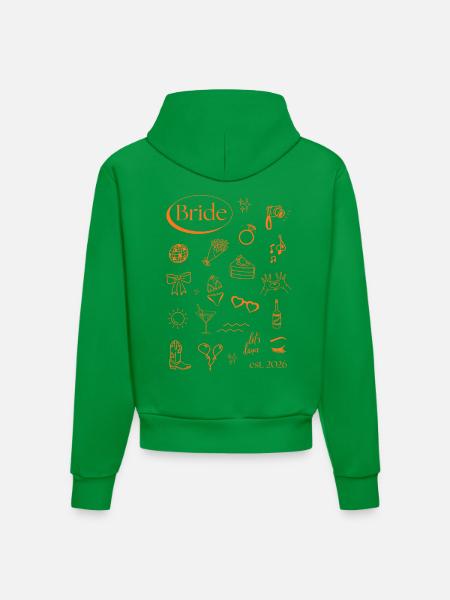 Bride Icons 2026 - Organic Fitted Hoodie Made in EU - City Green