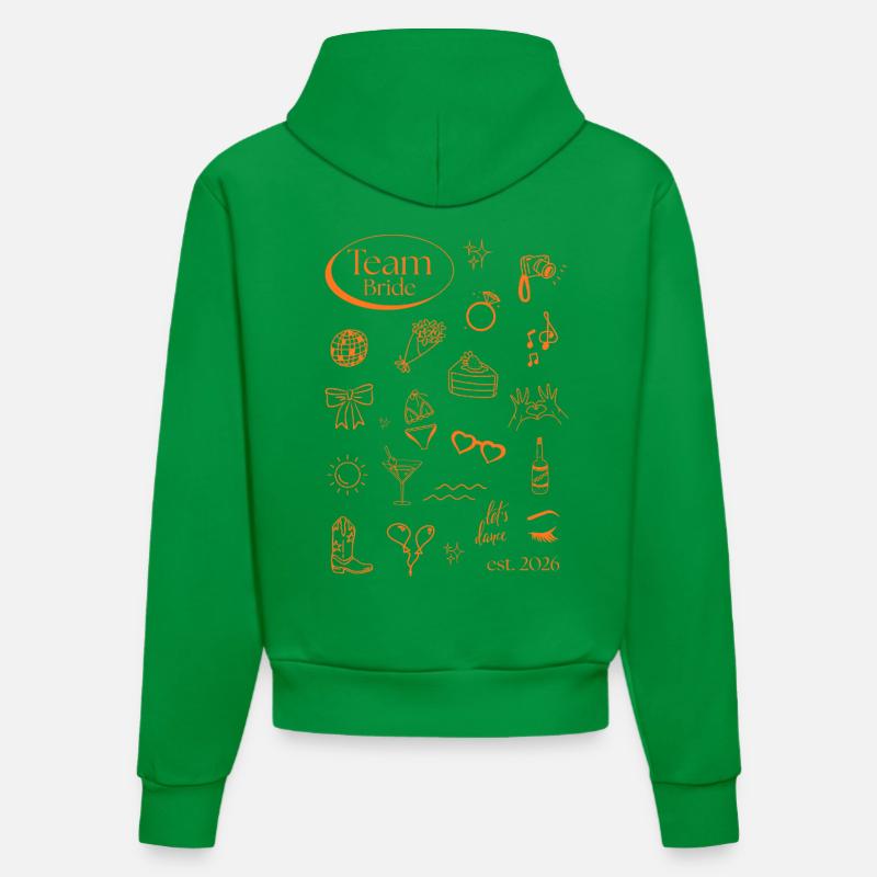 Icônes de l’équipe Bride 2026 - Sweat à capuche bio ajusté fabriqué en UE - City Green