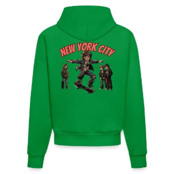 SAUT À NEW YORK - Sweat à capuche bio ajusté fabriqué en UE - City Green - Dos