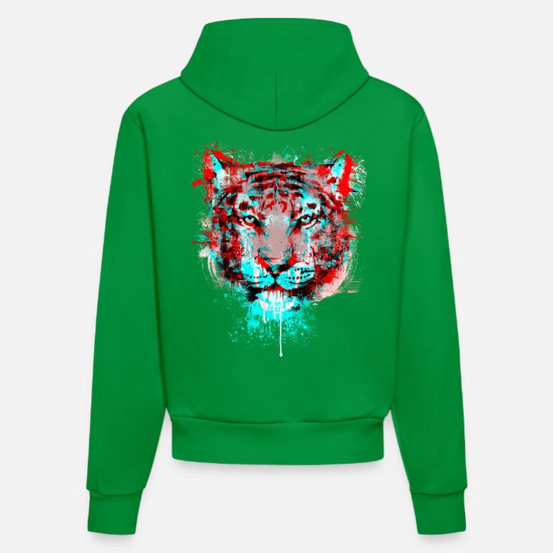 Mushin Ire Channel Remix - Sweat à capuche bio ajusté fabriqué en UE - City Green
