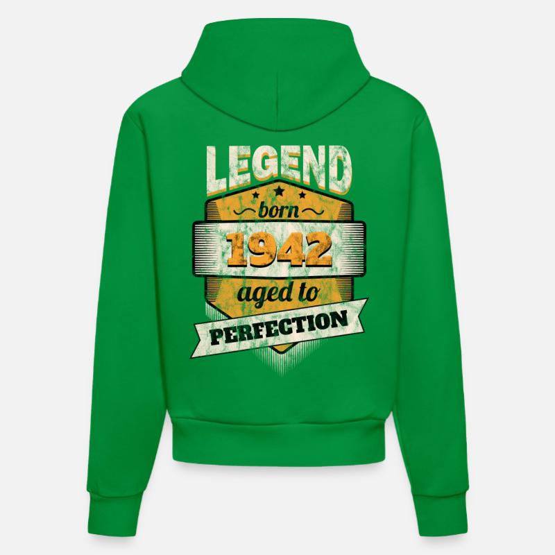 1942 - Sweat à capuche bio ajusté fabriqué en UE - City Green