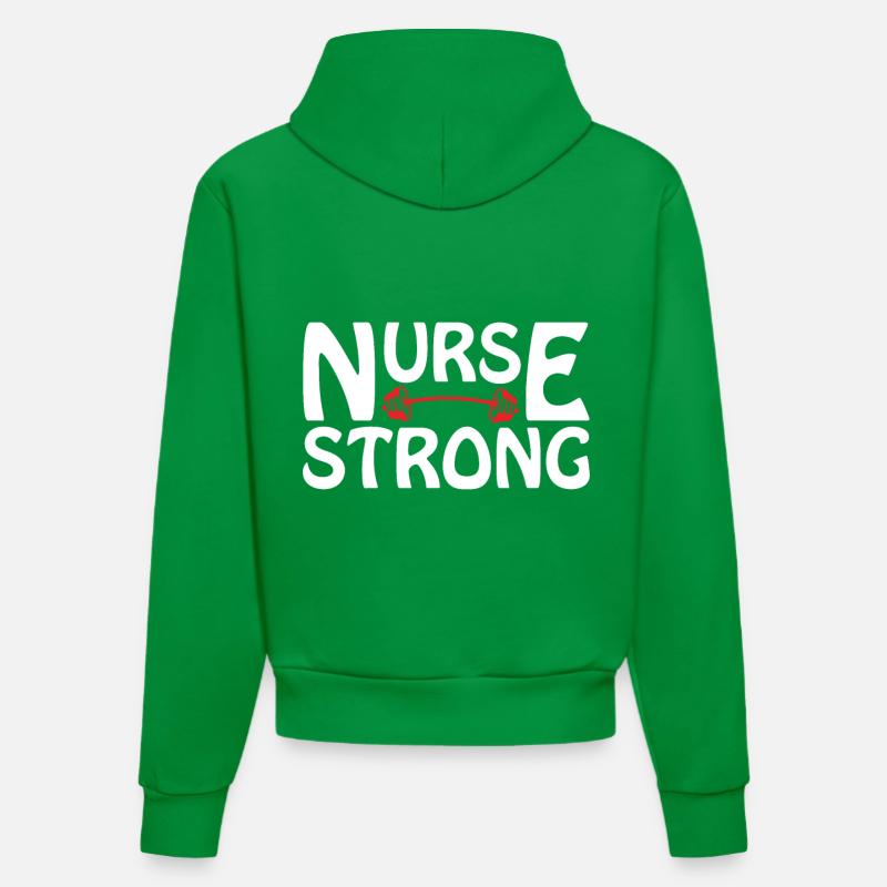 Infirmière infirmière - Sweat à capuche bio ajusté fabriqué en UE - City Green