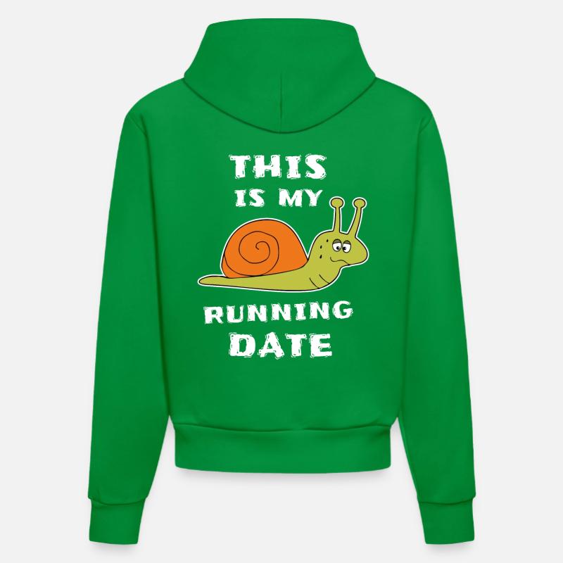 Jogging lent Snail Runner - Sweat à capuche bio ajusté fabriqué en UE - City Green