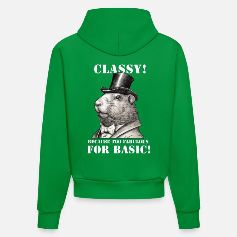 Capybara - Sweat à capuche bio ajusté fabriqué en UE - City Green
