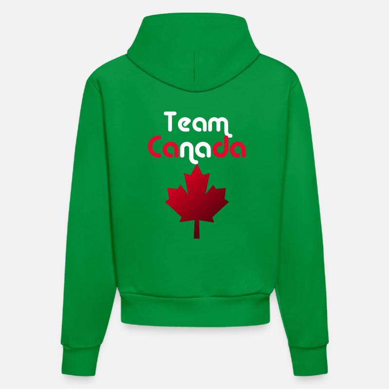 Équipe Canada - Sweat à capuche bio ajusté fabriqué en UE - City Green