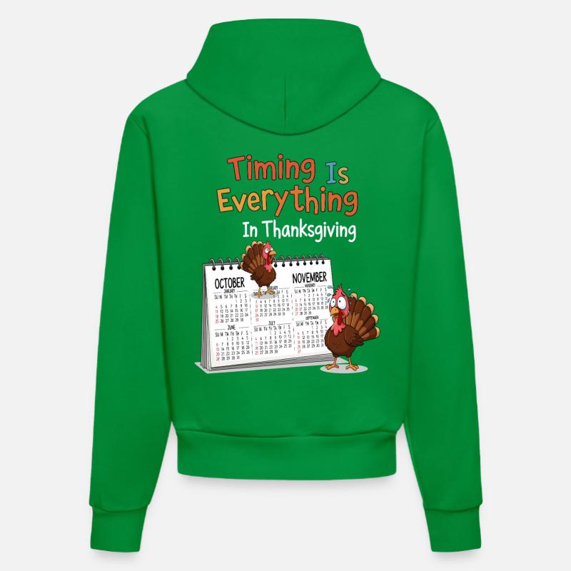 Calendrier de Thanksgiving - Sweat à capuche bio ajusté fabriqué en UE - City Green