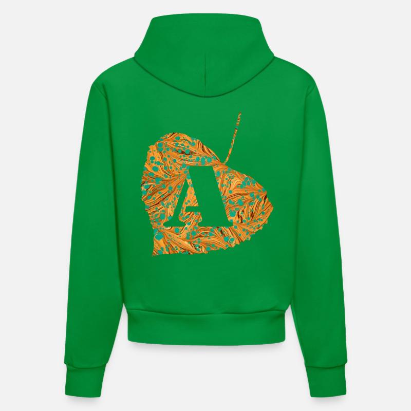 Feuille E 95 A - Sweat à capuche bio ajusté fabriqué en UE - City Green