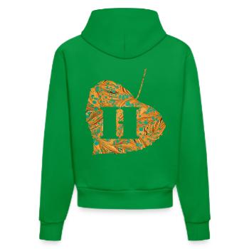 Sheet E 95 h - Organic Fitted Hoodie Made in EU - City Green - Back